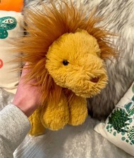 Jellycat 34CM Smudge Lion: Retired Edition Tags + Dust Bag Brand New With Tags