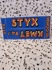 Vintage KMET 94.7 FM/ STYX bumper sticker 80's tour unused