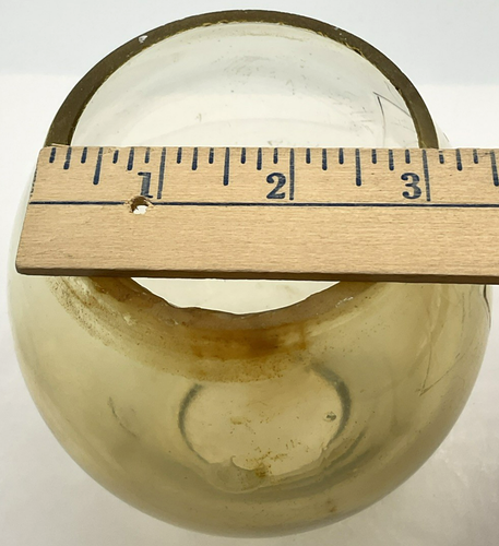 Santa Fe Railroad Embossed Logo Lantern Globe Glass CNX 5 3/8 Inches Tall Yellow - Afbeelding 6 van 16