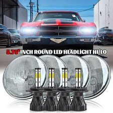 4pcs For Chevy Chevelle 1964-1970 5.75 5-34 6000k Led Headlights H4 Hi-lo Beam