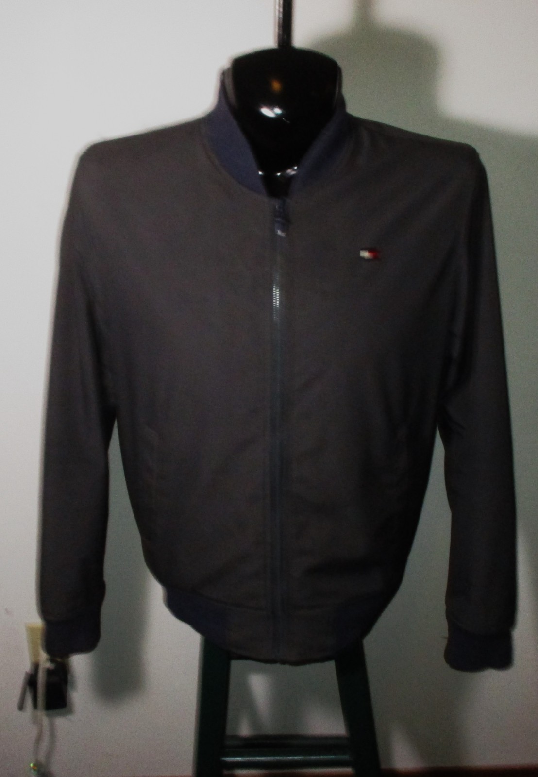 TOMMY HILFIGER Taupe Gray Full Zip Insulated Jacket Men's Size M