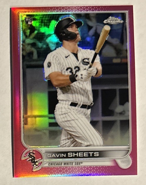 2022 Topps Chrome Magenta Refractor #’d 53/399 Gavin Sheets #146 Rookie RC