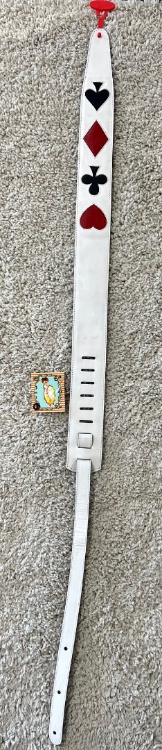 Henry Heller Garment Leather Guitar Strap 25 Wide Playing Cards HPCRD-BON 9590₽