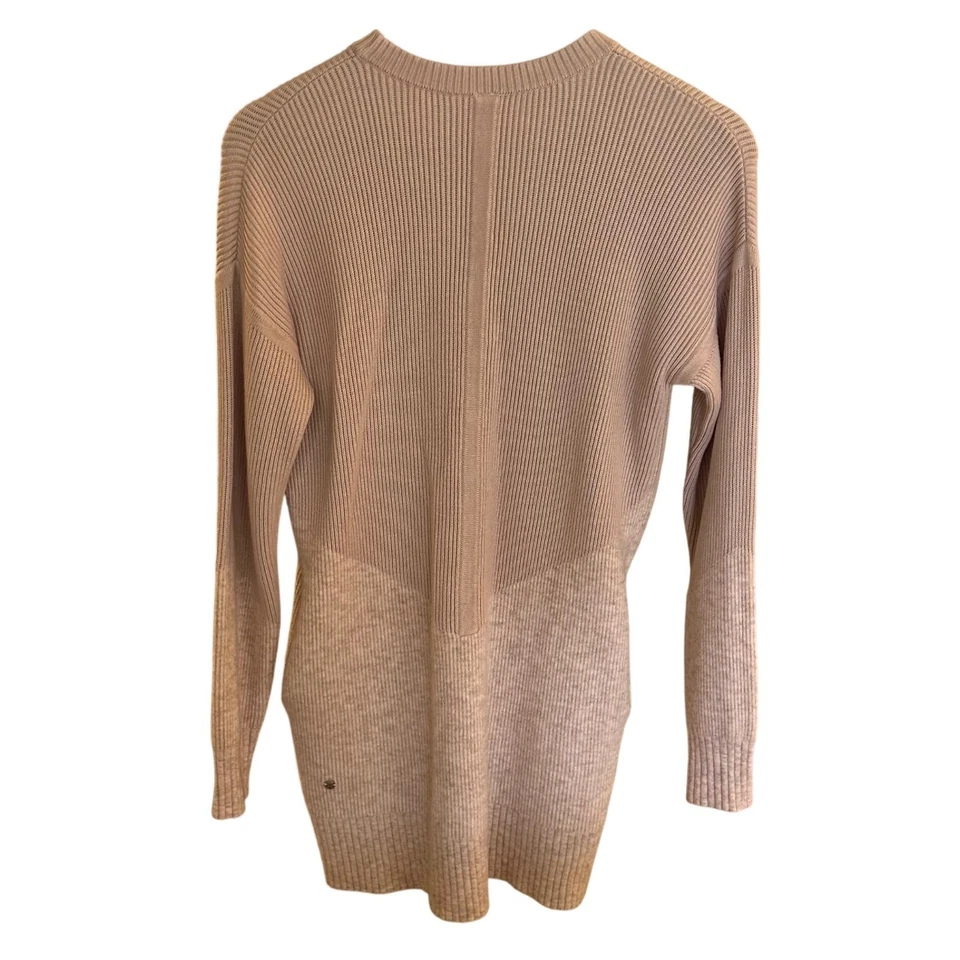 Lululemon Women's Ribbed Crew Neck Sweater Dress Small Beige Taupe NWOT Knit - Image 3 of 4