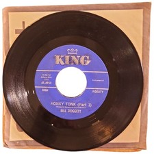 Bill Doggett Honky Tonk 1 45 Rpm 7" Record Vinyl King Records 1956