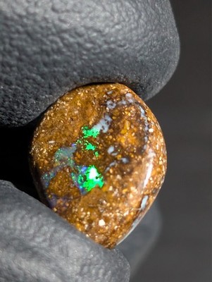 3.7ct Bright Flash Australian Koroit Boulder Opal Freeform Cabochon