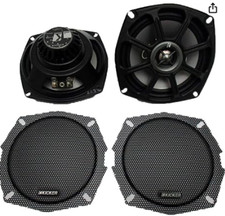 KICKER 10PS5250 5.25 Harley Davidson Motorcycle Speakers Waterproof Wire PS5250