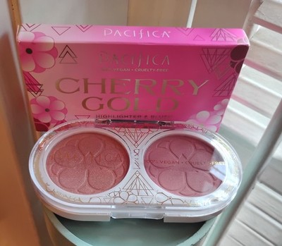 Pacifica Cherry Gold Highlighter And Blush 100% Vegan New Inbox