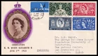 1953 GB Coronation Illustrated FDC Sutton Coldfield Long Live The Queen Slogan