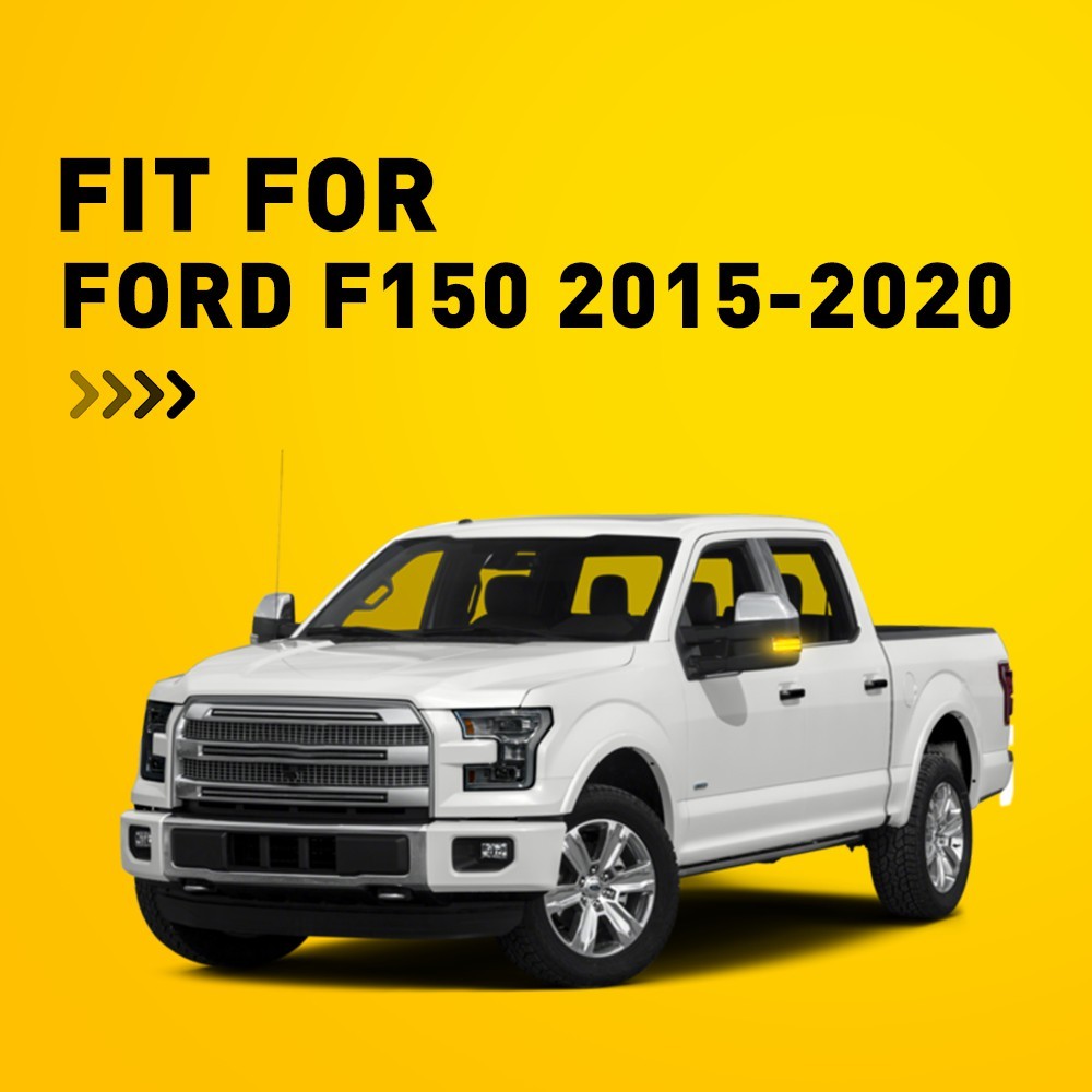 Switchback LED Side Mirror Light Dynamic Turn Signal Fit for 2015-2020 Ford F150