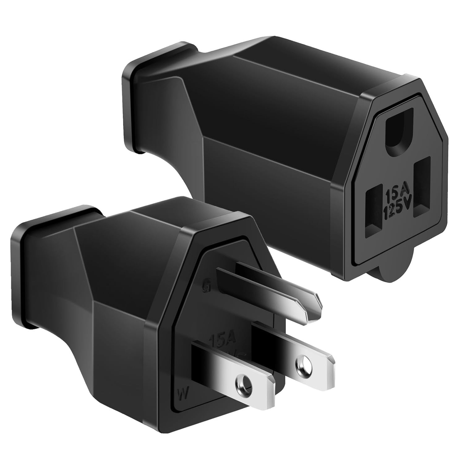 Extension Cord Repair Replacement Ends,Male and Female Electrical Plug Ends，Male