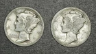 1917-S 10C Mercury Dime GOOD ... LOT OF 2