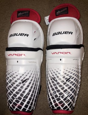 Bauer Vapor Lil Rookie 8.5'' Hockey Shin Guards - Excellent Condition - Free Ship