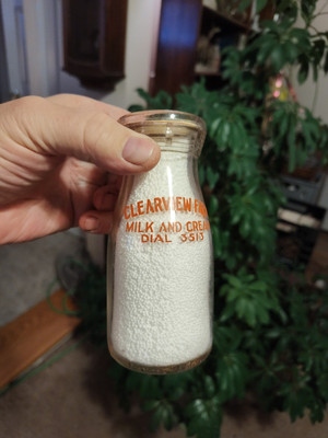 1938 Voice Clearview Farms A Modern Dairy Cheyenne Wyoming Thick Glass