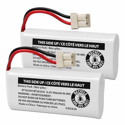 Cerepros 2-Pack BT162342/BT262342 2.4V Battery Packs for VTech Cordless Phone