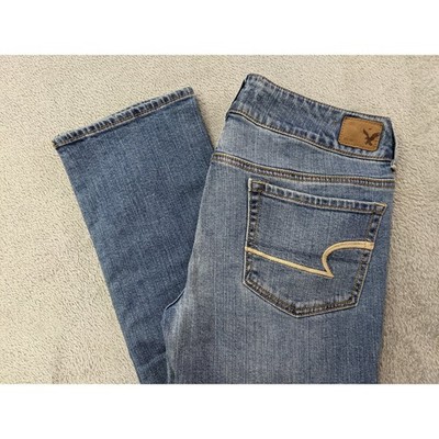 American Eagle Outfitters Womens Sz 6 Artist Crop Stretch Ripped Jeans Low Rise