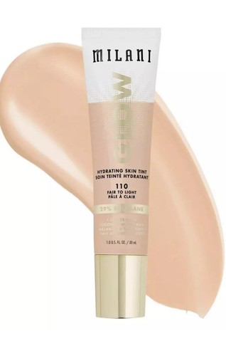 Confezione 3 Milani Glow Idratante Tinta Pelle 1 oz Sigillate #110 Fair to Light - Foto 2 di 2