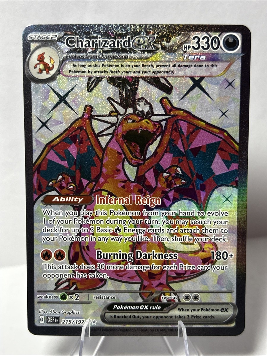 Charizard ex 215/197 SV03: Obsidian Flames Ultra Rare Pokemon Card