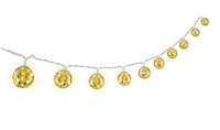 "10Er Led-Lichterkette \"Ornamente\"; Mit Timer-Funktion, Warmweiß (3000 K), Batter"