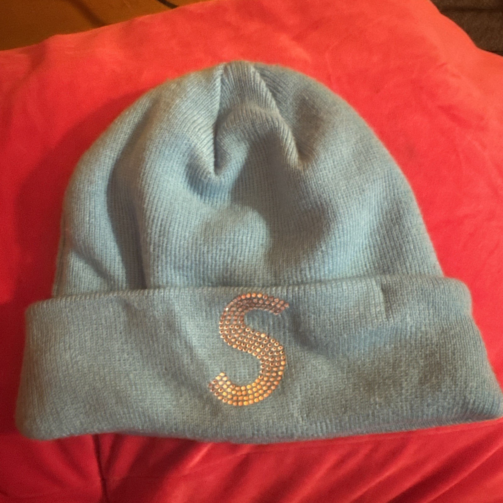 Supreme New Era Swarovski Crystal S Logo Beanie Teal SS21