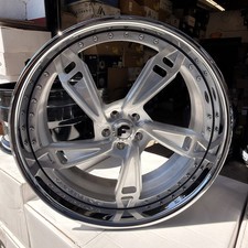 24x9-10 Forgiato Wheels Indicando Brushed Silver 5x112 Mbz S580 Bmw Audi Fitment