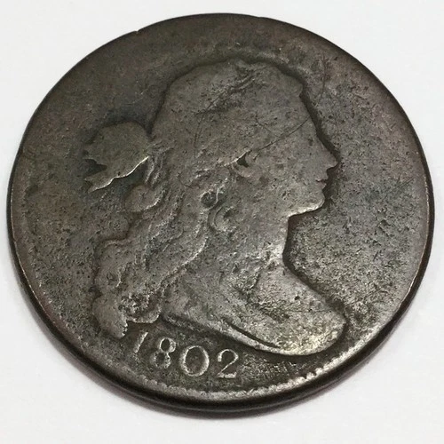 Photo of a 1802-P Large Cent from an eBay listing that sold on Jul 21, 2026