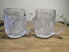 HOME BEAUTIFUL - "Holiday Flowers" Embossed Mugs - Set of Two - Japan