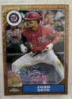 2022 Topps Series 1 - 1987 Silver Pack Mojo Orange Refractor Auto Juan Soto #/10