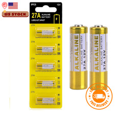 12V 27A A27 Alkaline Battery, V27A LR27A MN27 L828 12V Battery 5-Pack 