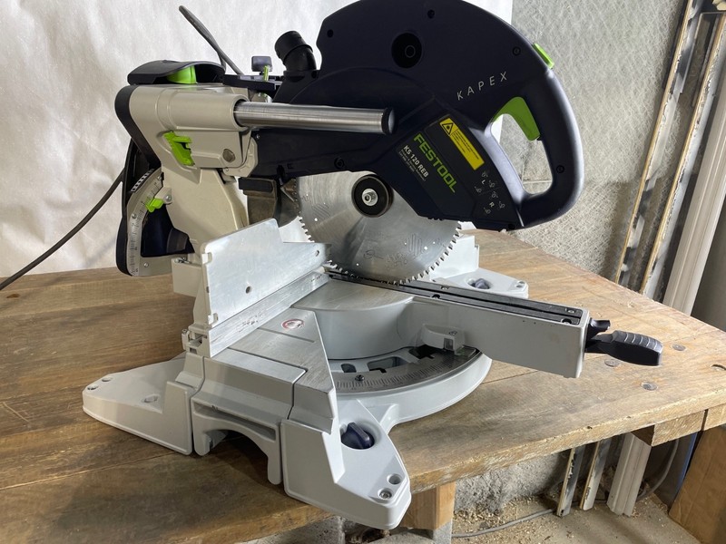 Festool Kapex 120 reb Sliding Compound Miter Saw No blade guard/Laser Sold As-is