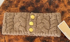 Michael Kors Tan Ribbed Knit head band Michael Kors Headband | eBay main image 3