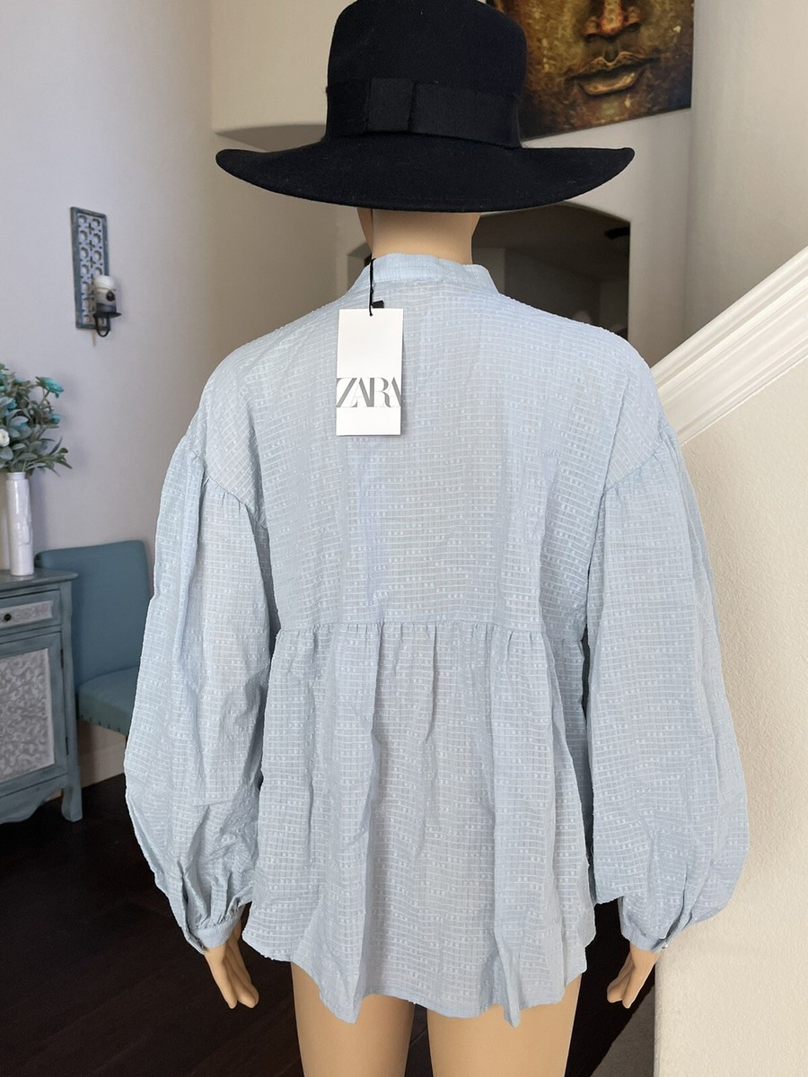 ZARA SS21 NWT SWISS DOT BLOUSE SIZE S 8574/025/406 | eBay