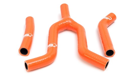 AS3 SILICONE RADIATOR HOSES for KTM 125 200 EXC 1998-2002 (THERMOSTAT BYPASS) - Afbeelding 2 van 6