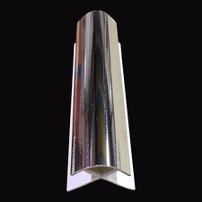 Silver 10mm Shower Wet Wall Trims For Bathroom Panels Cladding PVC Panels 2.4m
