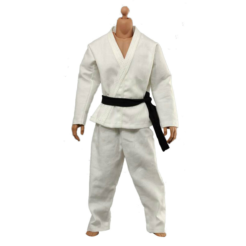 1/6 échelle Judo Gi Uniforme Blanc Kung Fu Costume Veste Pantalon pour 12