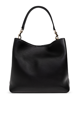 GUCCI GG Emblem Small Black Leather Top Handle Bag New And GUCCI GG Emblem Small Black Leather Top Handle Bag New And
