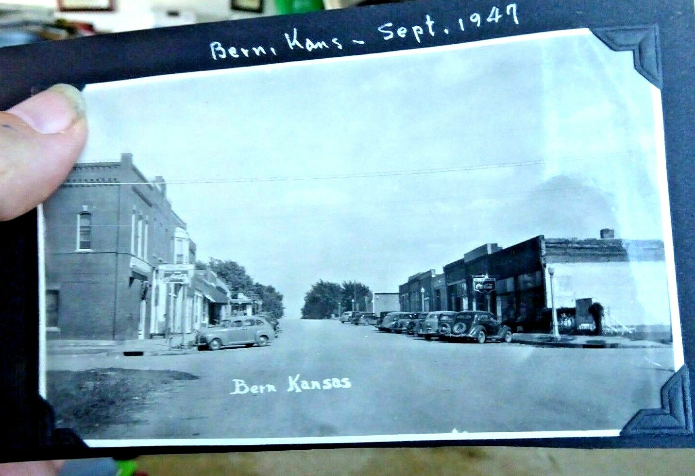 VINTAGE REAL PHOTO POSTCARD RPPC BERN KANSAS 1947 eBay