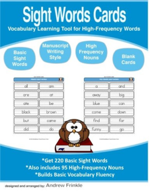 Sight Words Cards: Vocabulary Learning Tool for High-Fr -  NEW Andrew Frinkle 20