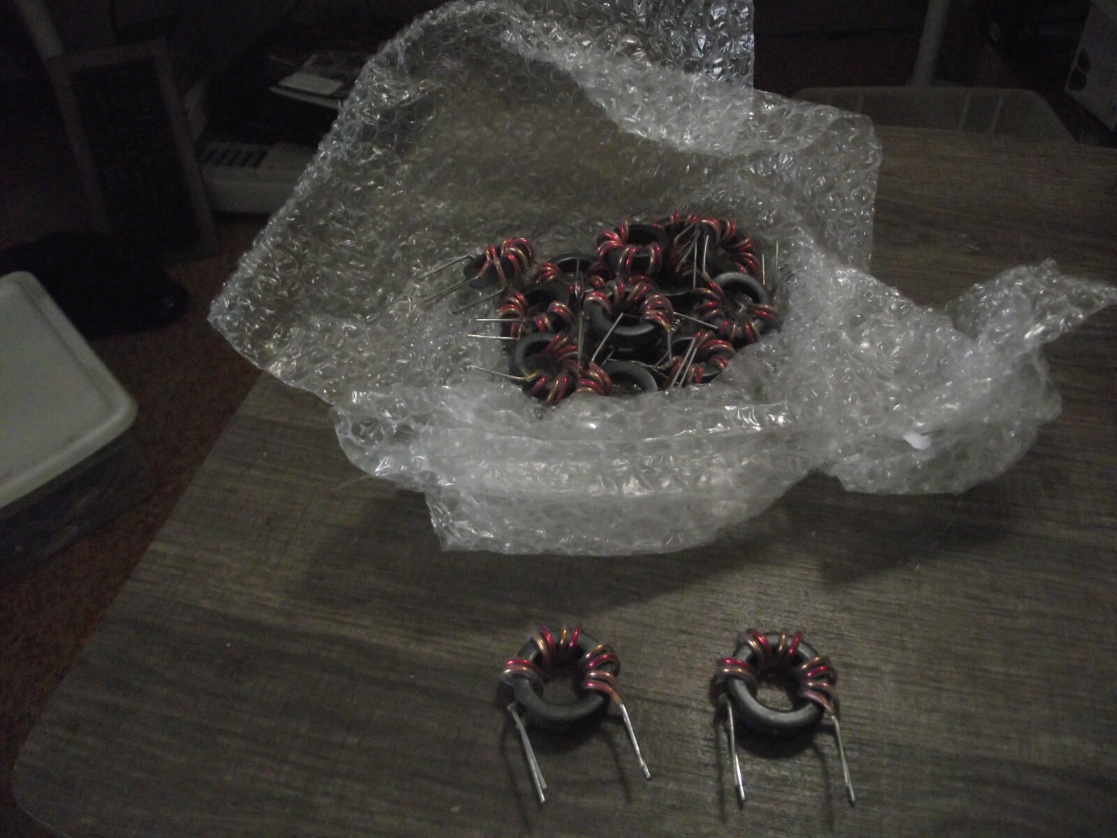 LOT OF Large Copper Wire Wound Ferrites, Chokes Filters, Toroids