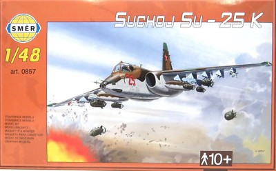 SMER Suchoj Su-25 K, Russisches Erdkampfflugzeug, Bausatz 1:48, 0857