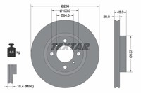 Bremsscheibe Mitsubishi P. Colt 1.1-1.5 04-12