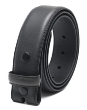 Genuine Full Grain Leather Belt Strap without Belt Buckle 1.5inch Width