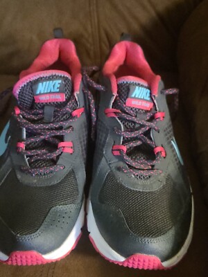 Nike Womens Wild Trail 643074-001 Black Pink Running Shoes Sneakers Size 11