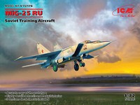 Mig-25 Ru Soviet Training Flugzeug 1:72 Kunststoff Modell Kit Icm