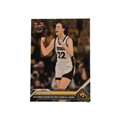 Caitlin Clark 2023-24 Bowman U Now #74 Sets Women's Season Points Record