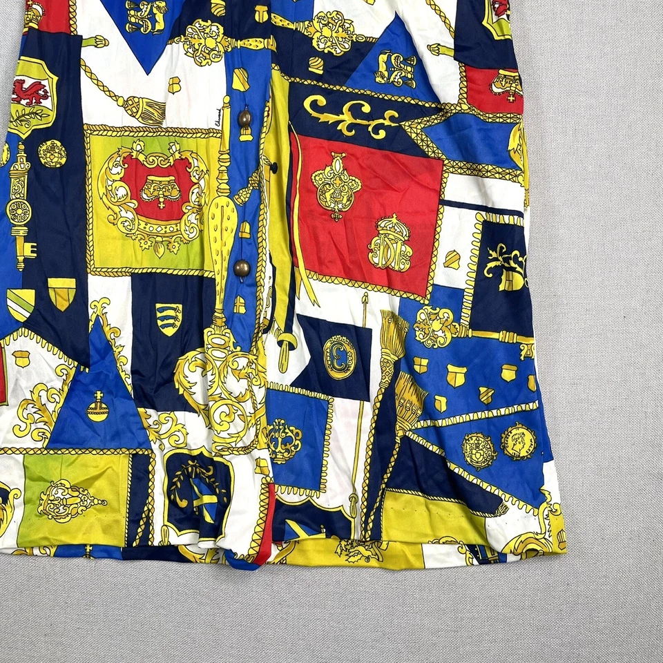 Vestido corto vintage años 60 Saks Travel Lite escudo náutico talla pequeña MOD cambio Foto 4 de 4