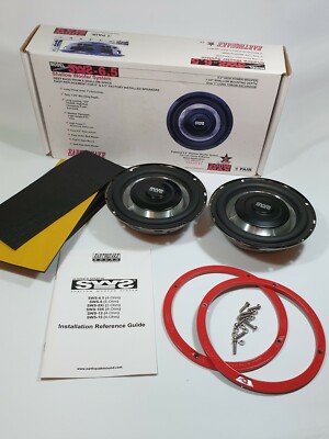 2 SWS EarthQuake Sound Set 6,5'' Subwoofer RARITÄT 16,5 cm 200 Watt 6.5