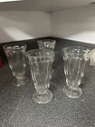 Vintage Anchor Hockings Sundae Or Malt Glasses Set Of Four