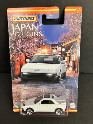 2022 MATCHBOX JAPAN ORIGINS 12/12 1985 TOYOTA MR2 ~ HTF WHITE ~ BOX SHIPS FREE
