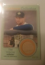 2017 Heritage Minors Tim Tebow used bat relic card # 39 /50
